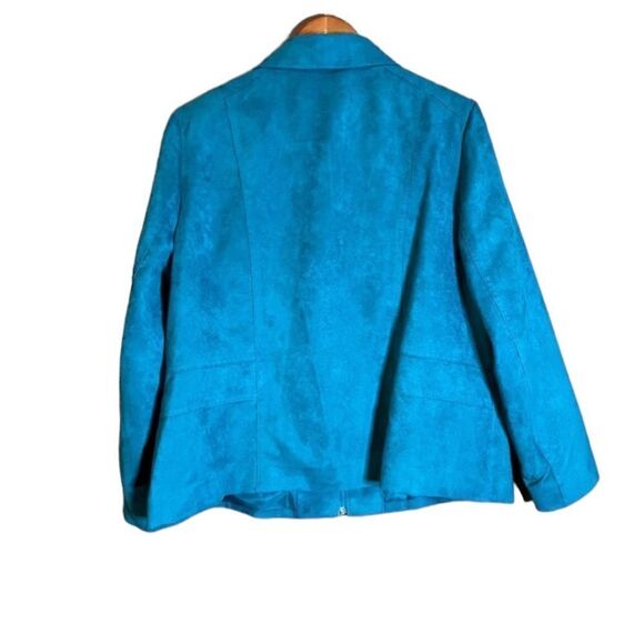 Allison Daley zip up blue blazer coat. Size 16P - Picture 10 of 10